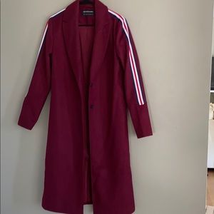 Burgundy long coat